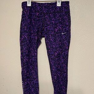 Purple Leopard Nike Pants